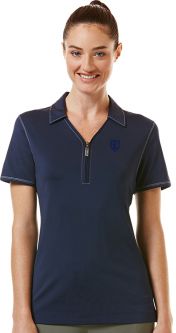 Women's Callaway Industrial Stitch Polo, Peacoat Navy